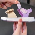thumbnail image 6 of Viluyesy Girls' Soft-Sole Summer Sandals with Bow Detail Non-Slip Casual Outdoor Sandals for Kids Purple Size 9, 6 of 6
