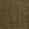 thumbnail image 1 of Ahgly Company Indoor Square Abstract Reddish Brown Abstract Area Rugs, 3' Square, 1 of 6