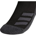 thumbnail image 5 of adidas Youth Kids-Boy's/Girl's Cushioned Quarter Socks (6-Pair), Black/ Black - Onix Marl/ Night Grey/ Onix/ Light Onix, Large, 5 of 8