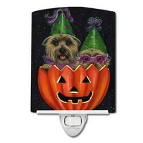 Cairn Terrier Halloween PeekaBoo Ceramic Night Light
