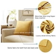 thumbnail image 2 of Fundas de almohada GIGIZAZA de terciopelo dorado de 45 x 45 cm, paquete de 2, 2 of 5