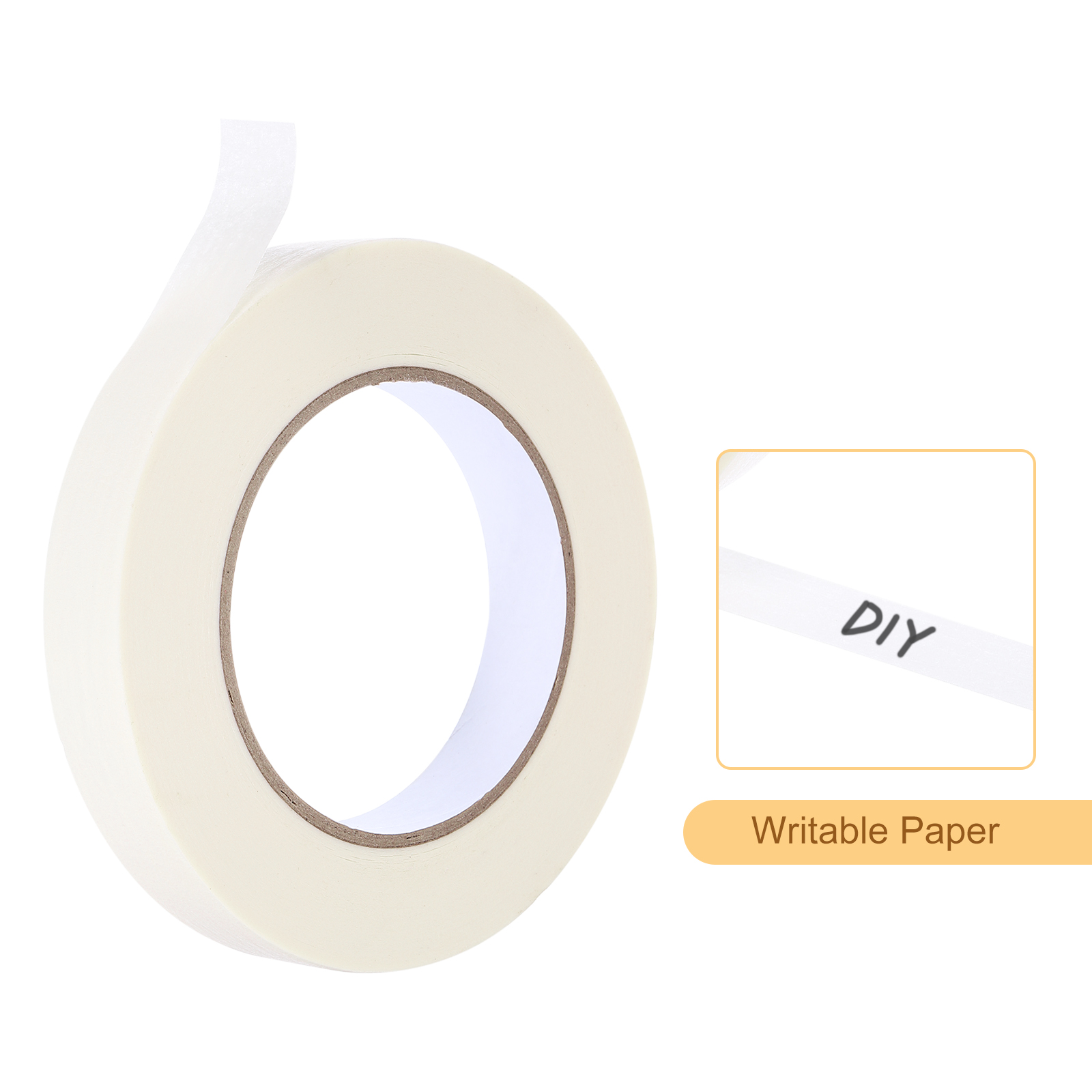 Masking Tape White Painters Tape Paper Tape [for Crafts DIY Walls Painting Decoration]- 0.7 Inch x 60 Yards/12 Rolls