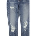 thumbnail image 4 of Aqua Womens Marley Denim Destructed Skinny Jeans, 4 of 4