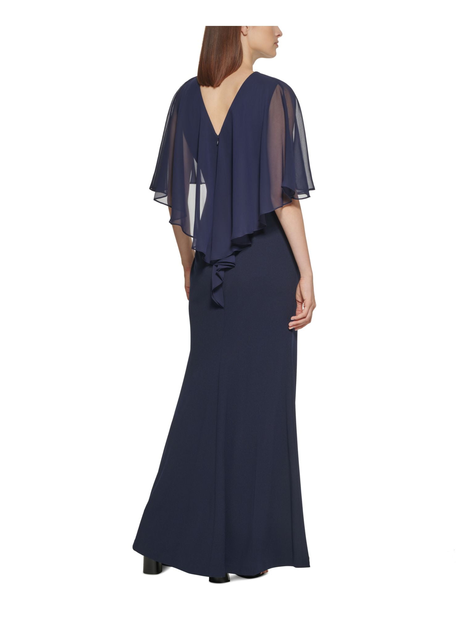 Calvin klein clearance crepe cape dress