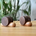 thumbnail image 2 of Wooden Coasters, Decorative Wood Drink Coaster 5pcs Round Coasters Cute Snail Shape Practical With  For Home, 2 of 8