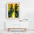 thumbnail image 3 of Golden Path Through Autumn Woods - Painting Forest Autumn Nature Woodland Landscape Scenic Sunset Unframed Wall Art Print 20 x 28 inches, 3 of 4