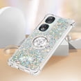 thumbnail image 5 of Funda para Honor 90 5G con Brillo Líquido Flotante, Purpurina, Parachoques y Anillo Giratorio Soporte, 5 of 5
