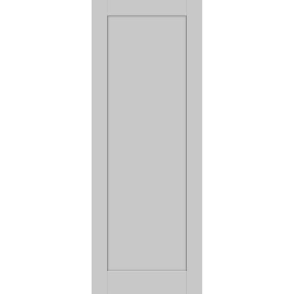 Slab Barn Door Panel 18 x 84 inches | Quadro 4111 Matte Grey | Sturdy Finished Interior Doors | Pocket Closet Sliding