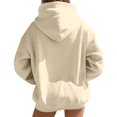thumbnail image 4 of MESSUEN Christmas Shirts for Women Christmas Sweatshirts for Women Thick Hoodie Fall Sweatshirt Long Sleeve Tops Womens Fall Tops Hoodie for Women Beige L, 4 of 5