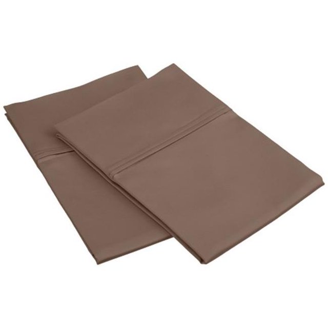 Impressions CO-450SDPC SLTP 450 Standard Pillowcase Set, Supima Cotton Solid - Taupe