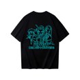 thumbnail image 3 of Pop cazadora para niña Demon Hunters Round-Neck Printed Anime Trio Poster T Shirt （Royal Blue）, 3 of 3