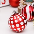 thumbnail image 3 of sweethay 30 Uds bolas de Navidad coloridas bolas colgantes decoraciones festivas adornos hogar jardín año fiesta mercado árbol colgante Kits de decoración para fiestas oro rojo sweethay HA8973-02B, 3 of 8