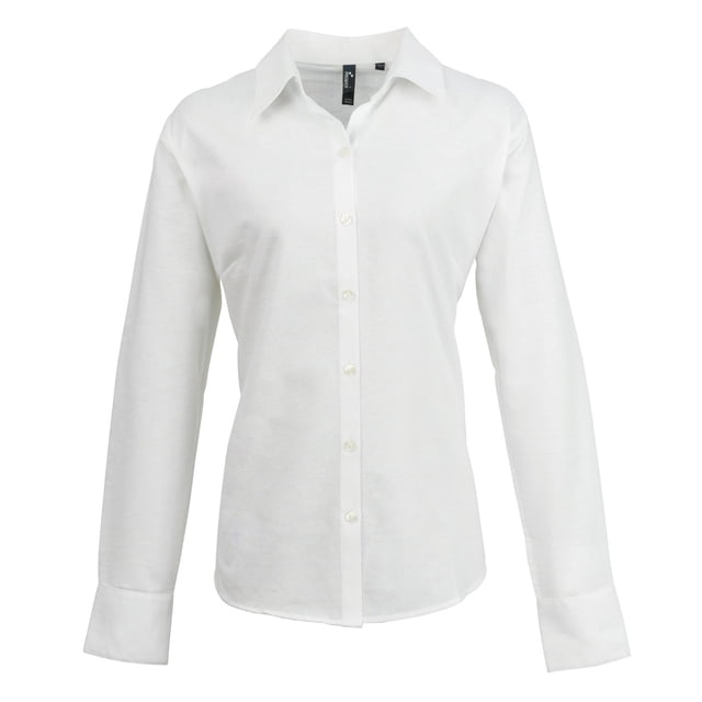 Premier Chemise de Travail Oxford à Manches Longues Signature pour Femmes