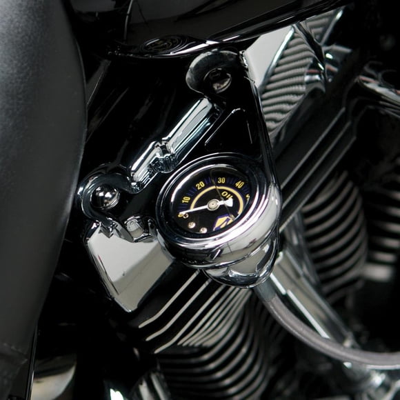 Arlen Ness 15-675 Kit de Manomètre à Huile, Noir