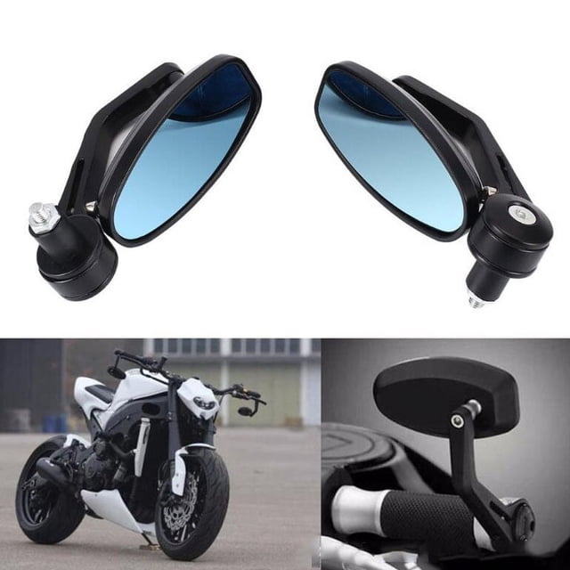 All Aluminum Motorcycle Mirrors, Adjustable Motorcycle Mirrors For Enhanced Visibility, Compact Design Suitable For Most Motorcycles Including Street Bikes, ATVs, Dirt Bikes, And Scooters
