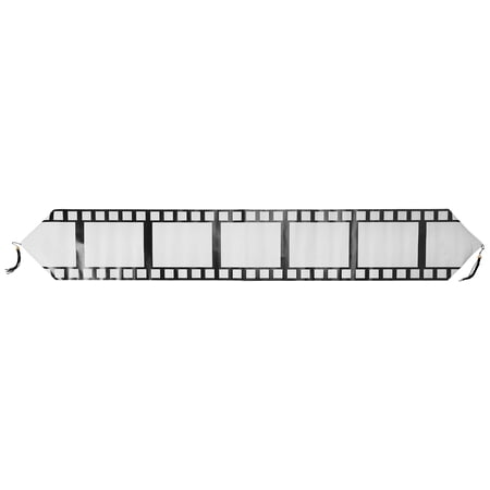 Beistle Printed Filmstrip Table Runner, 11" x 6', White/Black