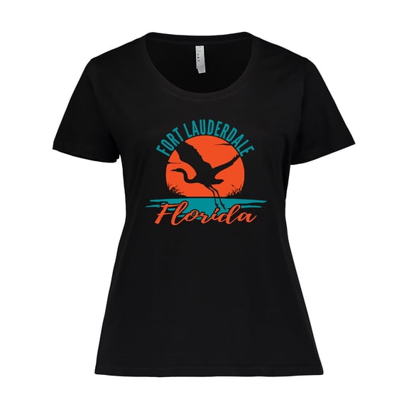 Inktastic Fort Lauderdale Florida Vacation Trip Women's Plus Size T-Shirt