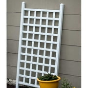 DuraTrel Country 35 x 66 White Vinyl Wall Trellis
