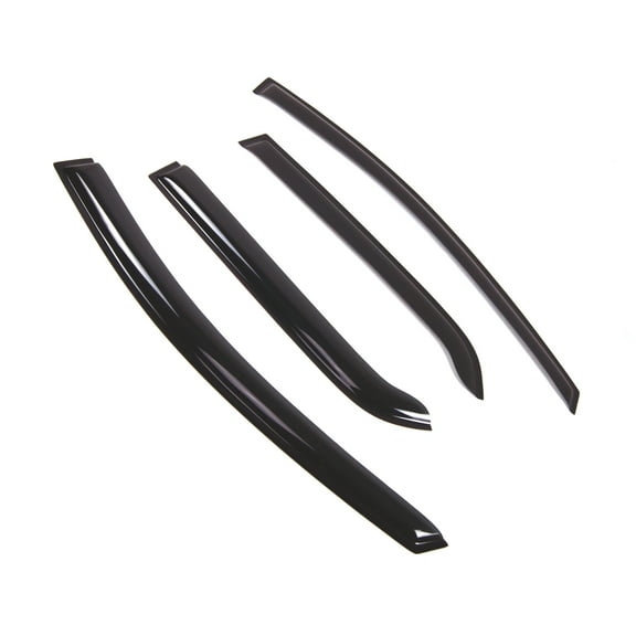 Tuningpros WD2-714 Outside Mount Window Visor Deflector Rain Guard Dark Smoke 4 Pcs Set For 2011-2014 Mazda Mazda2