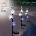 thumbnail image 5 of Alpine Corporation Snowman and Snowflakes Stake with Solar LED Lights, 5 of 13