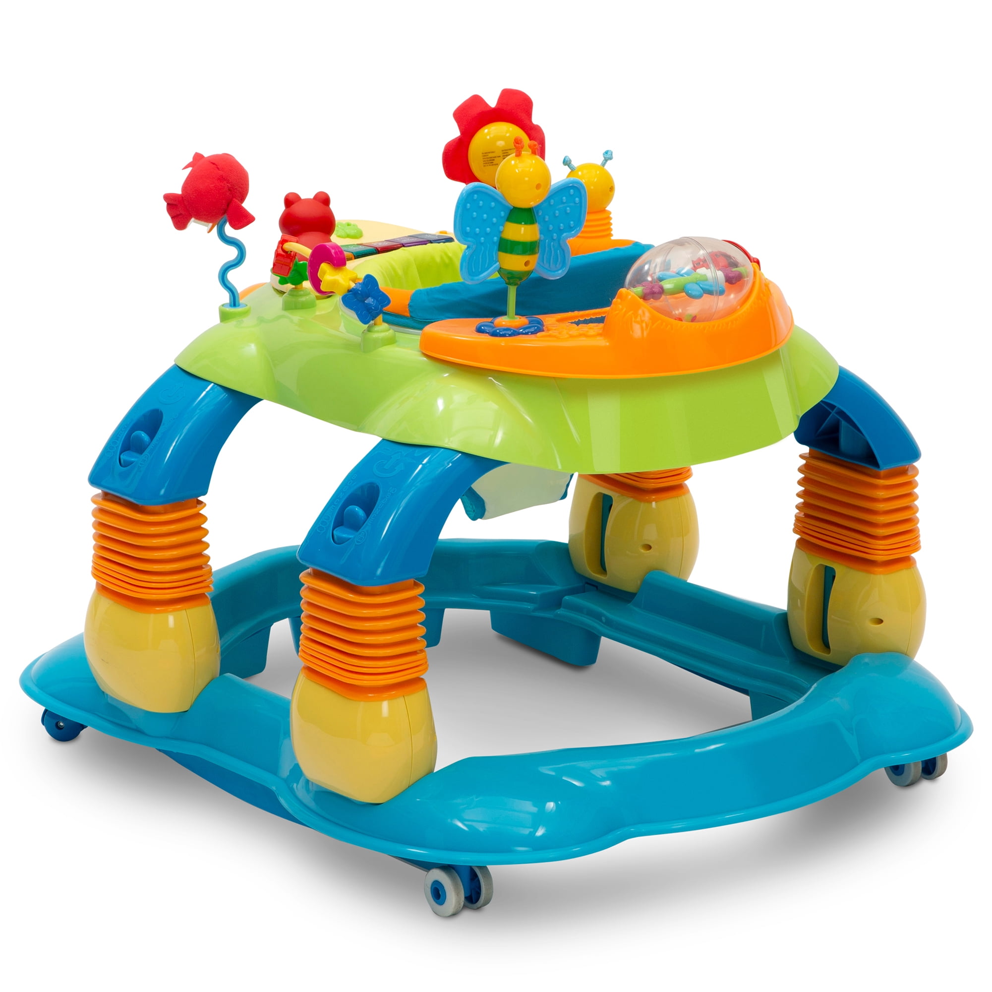 Delta Children Lil’ Play Station 4-in-1 Activity Walker, Blue