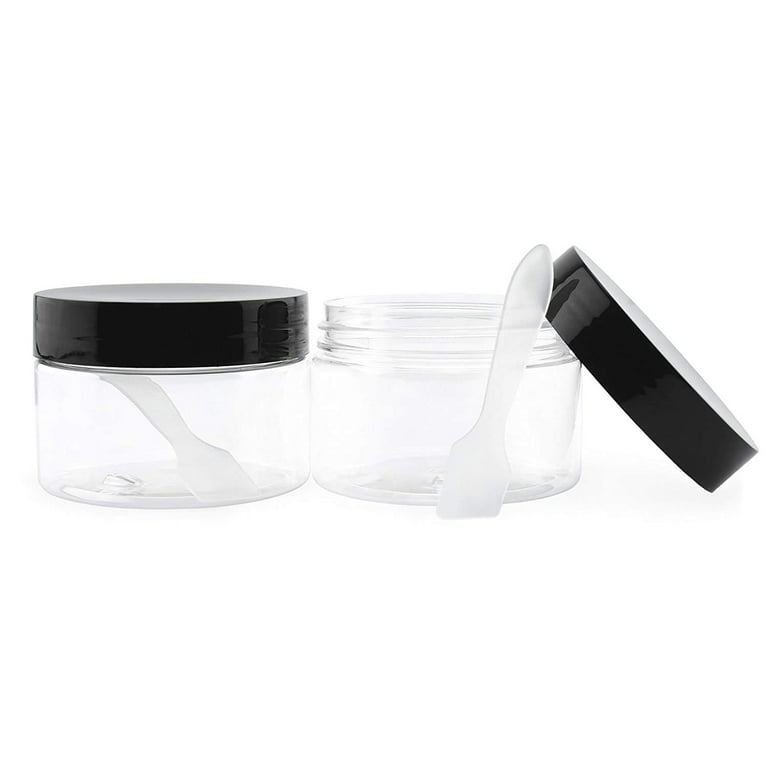 Cornucopia Clear Plastic Gallon Jar with Handle and Airtight Lid (2-Pack)  for Bulk Food, Craft Supplies, Paint and Detergent Storage and More