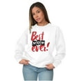 thumbnail image 4 of Adorable Best Moms Cute Mothers Day Women Crewneck Sweatshirt Brisco Brands M, 4 of 6