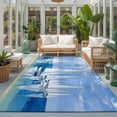 thumbnail image 2 of Area Rugs 5'x7', Nautical Sailboat Carpet Runner Indoor Outdoor Rugs Home Decor Aesthetic, Summer Coastal Boat Painting Art Sky Blue Non Slip Mats Washable Accent Rug for Living Room Bedroom, 2 of 8