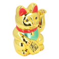 thumbnail image 5 of 10inch Waving Fortune Lucky Cat Cute Fortune Cat Statue Decoration for Home Desktop Gold, 5 of 5