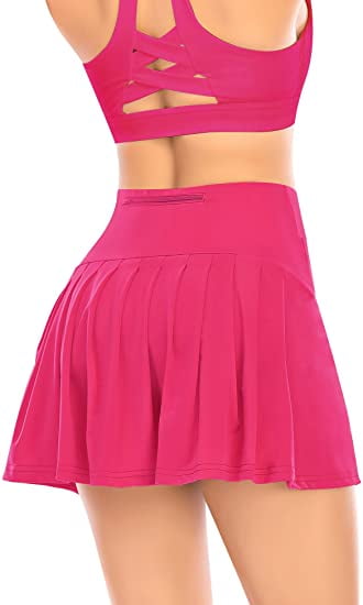 Pleated Tennis Skirts for Women with Pockets Shorts Athletic Golf Skorts  Activewear Running Workout Sports Skirt (Army Green,XX-Large) 