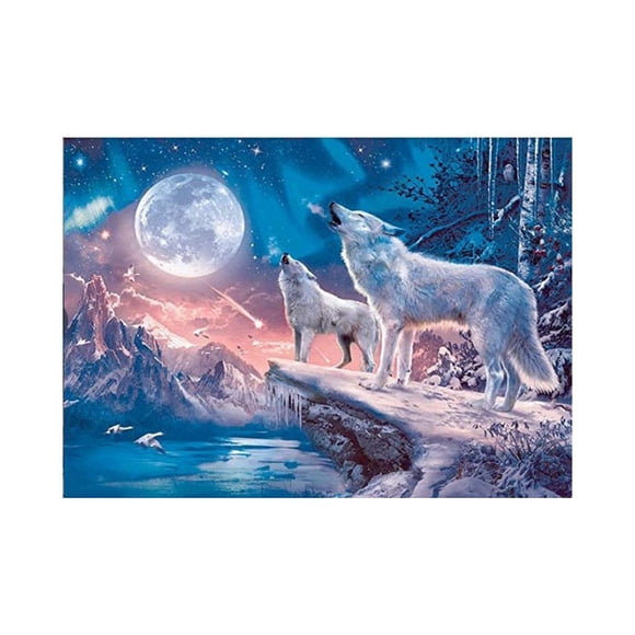 Maytalsory Crystal Painting Animal Natural Art Craft Rhinestone Drawing Decoration Living Room Office Picture Gift 40x30cm