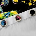 thumbnail image 4 of Manfei Boys Baseball Curtains Pack of 2 (42x84 Each),Sport Theme Curtains Blackout,Colorful Splash Ink Bedroom Curtains For Kids,Luxury Bedroom Decor, 4 of 6