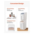 thumbnail image 6 of Airtight Food Storage Containers 4-Piece Set - 3.5/4.5 Gal Kitchen Bins - Large Capacity Rice, Pet Food, Dry Goods - Stackable, Wheels, 6 of 7