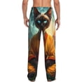 thumbnail image 3 of Daiia Moonlit Hairless Cat Monk Men's Sleep Pant with Pockets and Drawstring,Pajama Pants-X-Large, 3 of 9