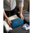 thumbnail image 5 of WANDF Large Toiletry Bag for Men,Toiletry Bag Travel with 10 Securing Band,Water-Resistant Wide Opening Dopp Kit Shave Bag with Wet Pocket,Cosmetic Organizer Makeup Bag(Cyan-A), 5 of 9