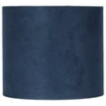thumbnail image 2 of Classic Drum Suede Lamp Shade, Navy Blue, 8" to 16" Bottom Size 12", 2 of 5