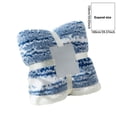 thumbnail image 3 of Polyester Fiber Blanket 1 Piece Premium Cotton Jacquard Throw Blanket Blue Velvet Flannel Soft Cozy Lightweight for Couch Bed All Seasons by JASKFLY, 3 of 7
