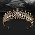 thumbnail image 2 of Nvzi-a Wedding Tiara for Bride Princess Tiara Headband Bridal Crown,Crystal Rhinestone Hair Jewelry Decor for Queen Girl Bride Birthday Prom Wedding Pageant Halloween Costume Party(White), 2 of 2