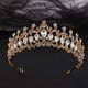 thumbnail image 2 of Zhuge Tiara de boda para novia, diadema de princesa, corona nupcial, joyería para el cabello con diamantes de imitación de cristal, decoración para novia, cumpleaños, graduación, boda (blanco), 2 of 4