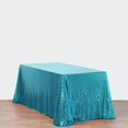 thumbnail image 3 of BalsaCircle 90" x 132" Sequin Rectangular Tablecloth Turquoise, 3 of 9