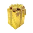 thumbnail image 3 of Caja de regalo de resina decorativa, adorno en miniatura para el hogar, para decoración de habitaciones y salas de estar. Oro, 3 of 9