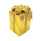 thumbnail image 3 of Escultura en forma de caja de regalo de resina, decoración estética de mesa para el Día de San Valentín. Oro, 3 of 9