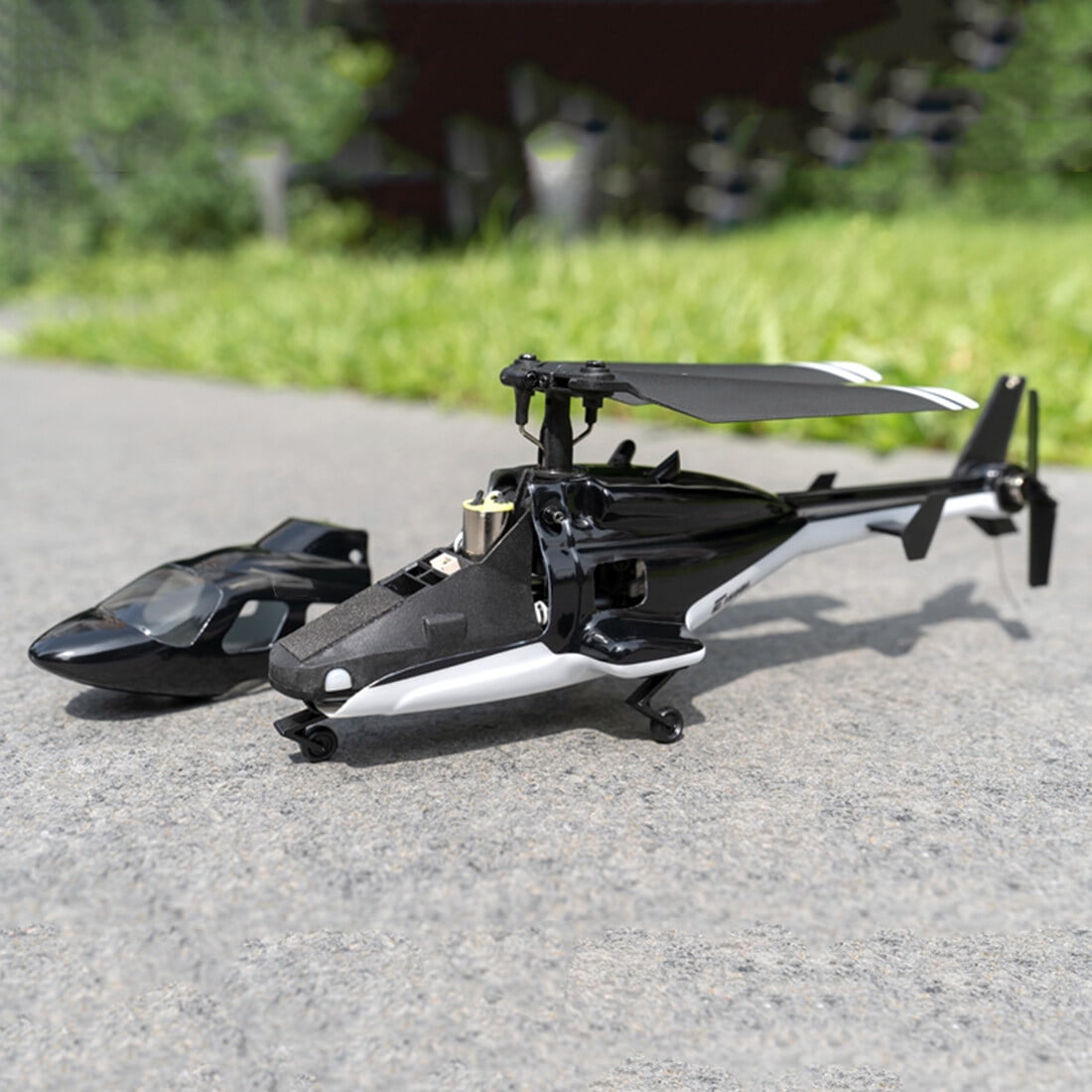 F150BL V3 Airwolf RC Helicopter, 2.4G 5CH Remote Control Helicopter with 6-Axis Gyro and LED Lights, Military RC Aircraft for Beginners (RTF Version)