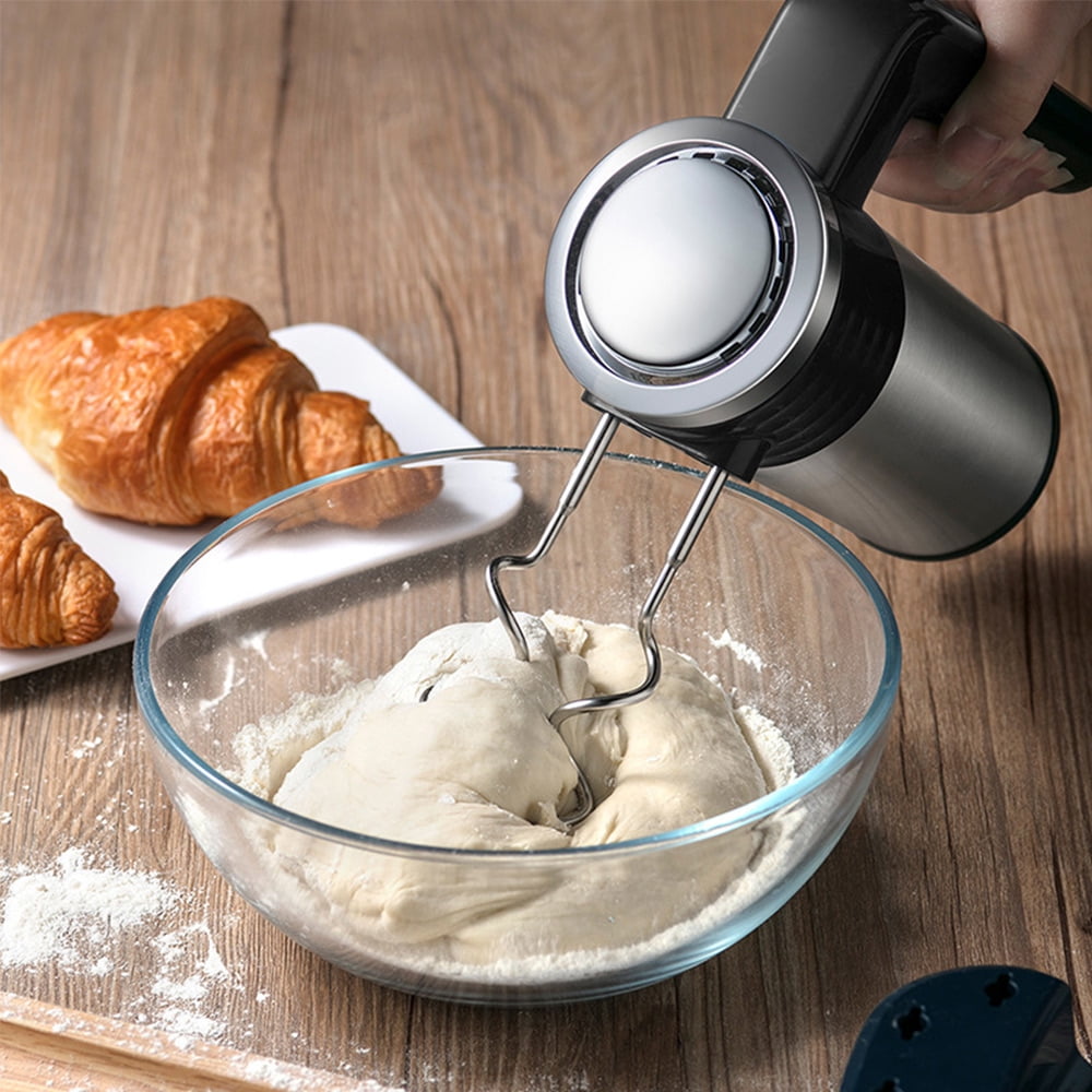 Powerful Electric Kitchen Hand Mixer, 200 Watts, 5 Speed Food Handheld Mixer,  with Turbo Button, Dough, Whisk and Beater Attachments, and Accessory Bin,  for Dough, Eggs, Batter, - Yahoo Shopping