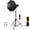 UK Plug, variant on QKOO 120W Photo Studio Strobe Flash Light Kit with Softbox Reflector & Tripod