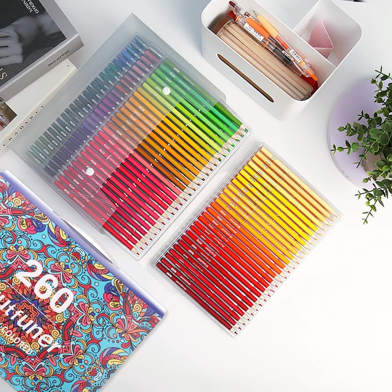 260 Colored Pencils, Rich Pigmented Soft Core Coloring Pencils