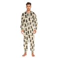 thumbnail image 5 of Adult Christmas Onesie Cat Wearing A Hat Sweeping The Floor Adult Zipper One-Piece Pajamas Unisex Pajamas with Pockets, 5 of 6