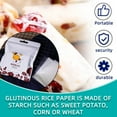 thumbnail image 4 of 500 Sheets Nougat Wrapping Paper Edible Glutinous Rice Paper Baking Candy Paper Candy Wrapper Transparent Paper, 4 of 6