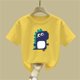 thumbnail image 5 of Blusas y camisas de manga corta con cuello redondo para niños Camiseta de verano de manga corta estampada para niñas Jersey elegante de cuello redondo para niñas Top de algodón para niños, 5 of 6