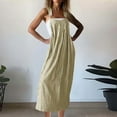 thumbnail image 2 of Ashirexll Robes d'Été pour Femmes, Robes Décontractées pour Femmes, Robe Décontractée Ample Sans Manches à Rayures Unies Col Rond, 2 of 6